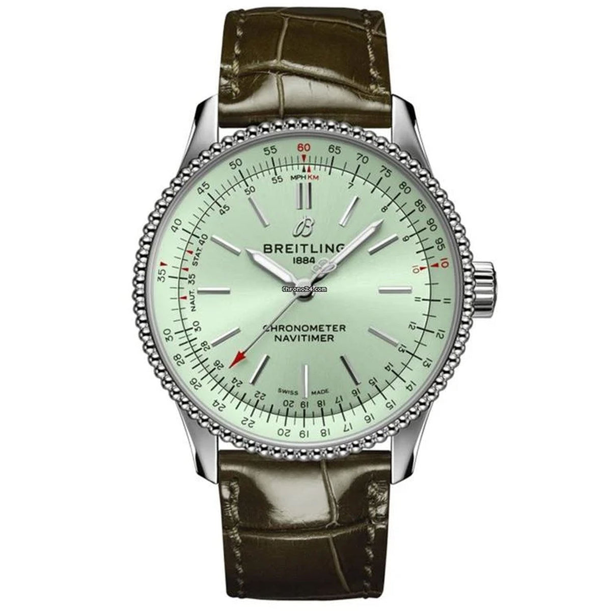 Breitling Women's Navitimer - Green Dial - 30m