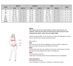 Women's Three-Piece Bikini Swimsuit with Short Skirt Cover-Up