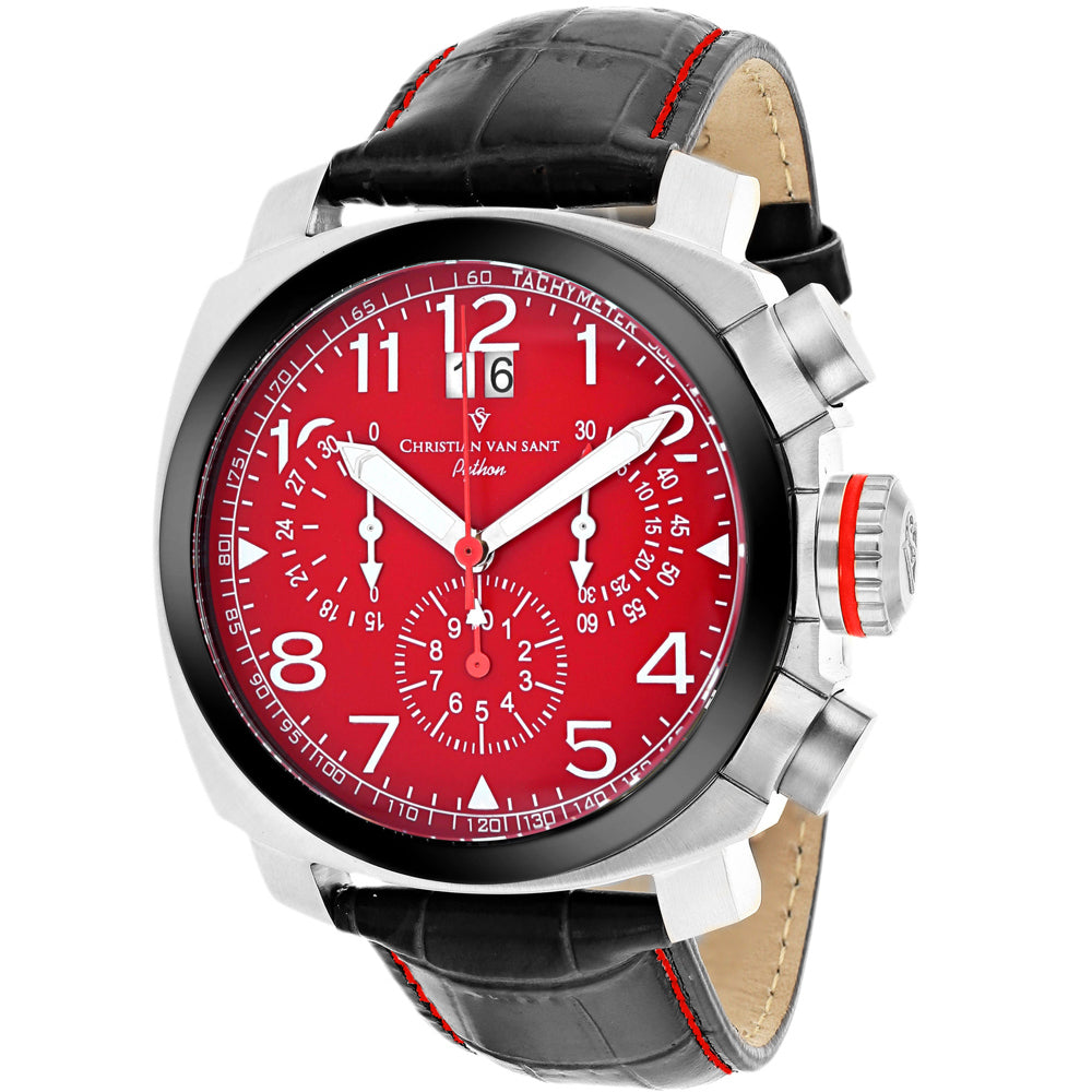 Christian Van Sant Men's Grand Python - Red Dial - 100m