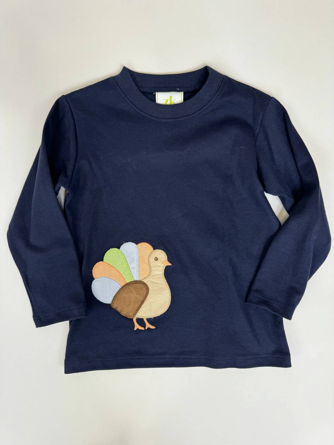 Kid's Unisex 'Turkey Harry' Long Sleeve Play T-Shirt THANKSGIVING