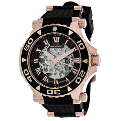 Seapro Men's Seaway - Black Dial/Strap/Bezel, Rose Gold Case - 100m