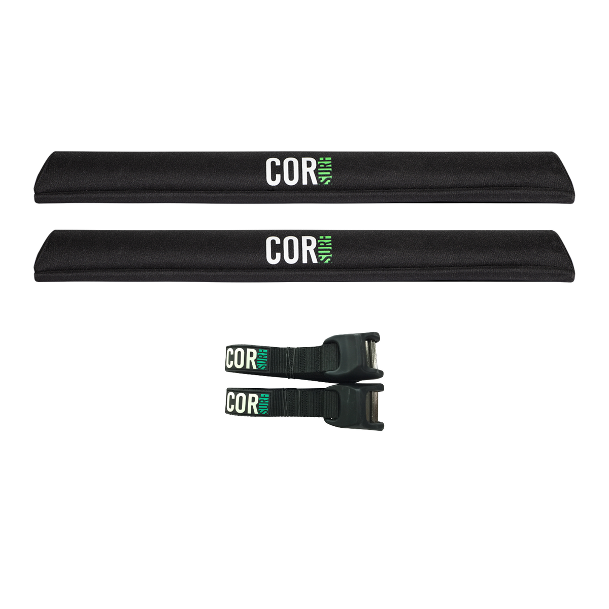 Aero Roof Rack Pad with 10' Scratch-Resistant Tie Downs - Wide Aero Bars