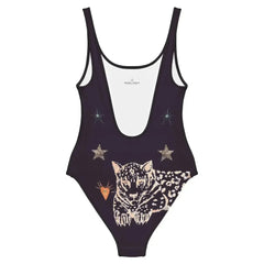 Women's 'Lyra' One-Piece Swimsuit in Black Jaguar