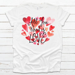 Girl's/Women's 'All You Need Is Love' Onesie or T-Shirt