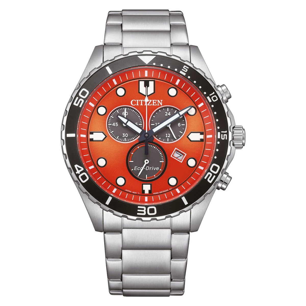 Citizen Men's Eco-Drive - Orange Dial - 100m