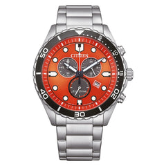 Citizen Men's Eco-Drive - Orange Dial - 100m