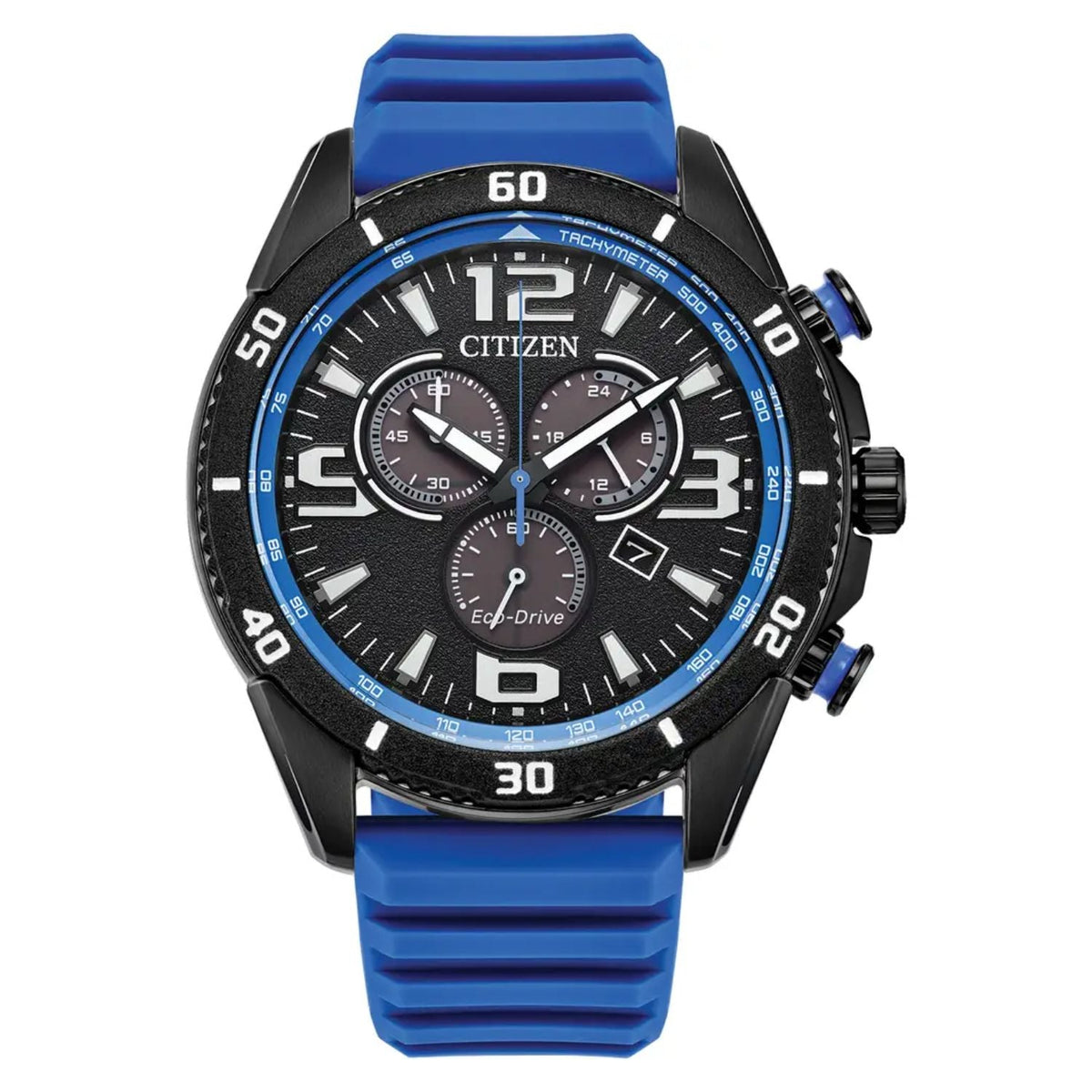 Citizen Men's Brycen - Black Dial, Blue Strap - 100m