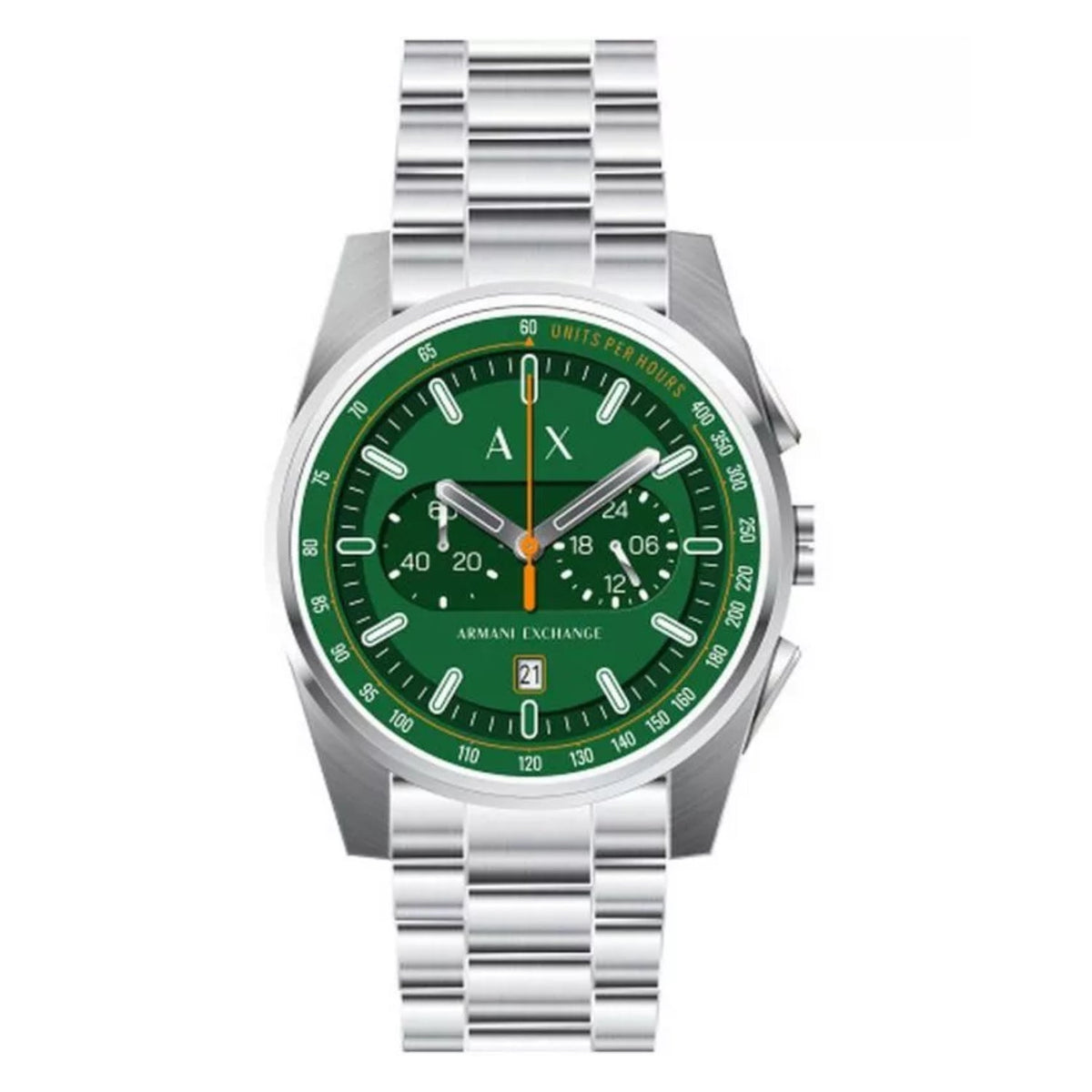 Armani Exchange Men's Parker - Green Dial - 50m