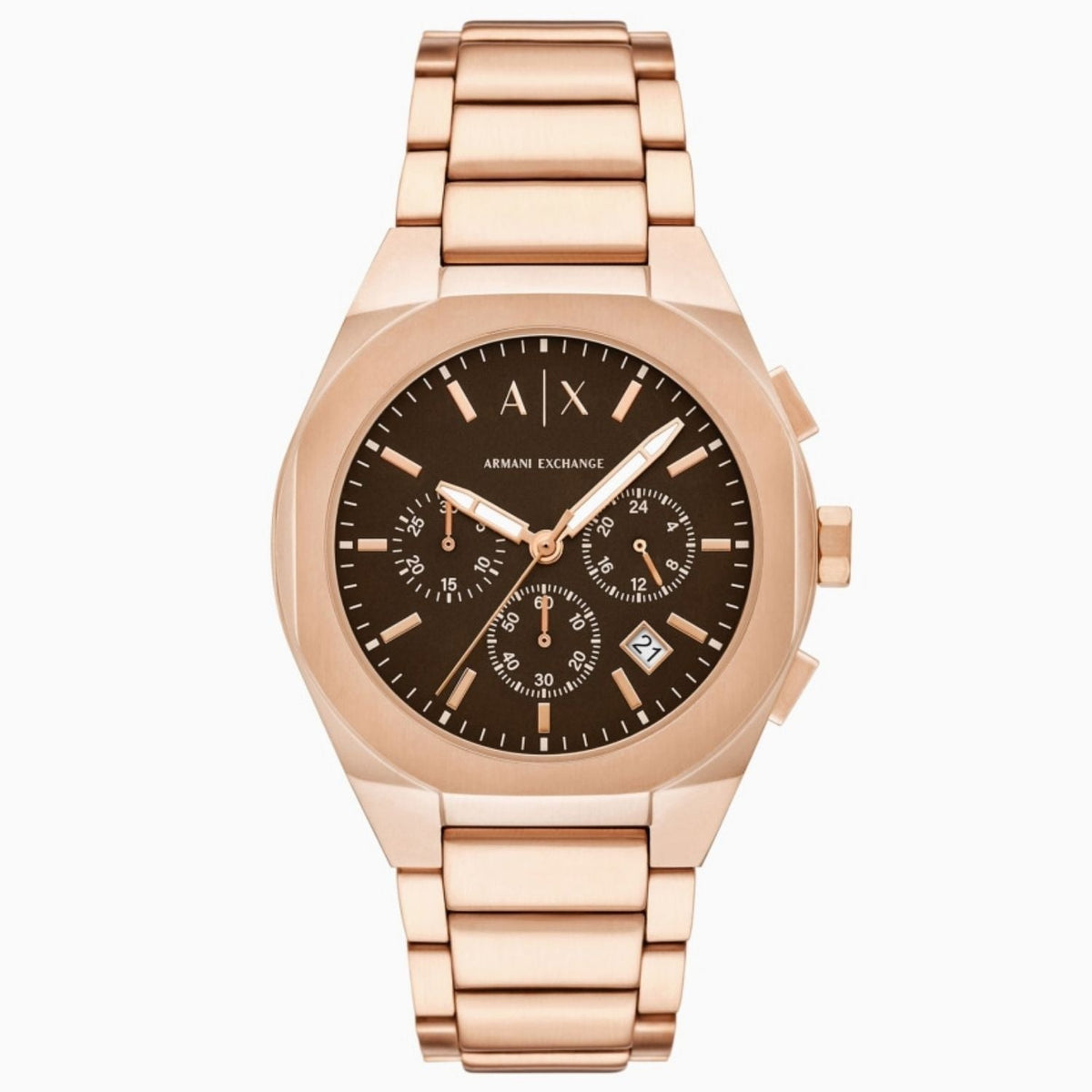 Armani Exchange Men's Sync - Brown Dial - 50m