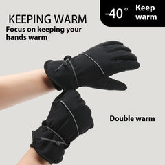 Men's Fleece-Lined Ski Gloves