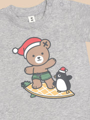 Boy's Surfn' Festive Hux T-shirt CHRISTMAS
