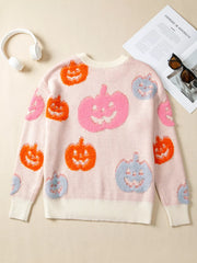 HALLOWEEN Women's Cute Pumpkin Pattern Sweater