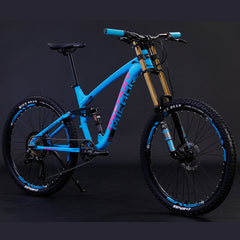 11 Speed Aluminum Alloy Soft Tail Mountain Bike with Oil Pressure Brakes and Air Suspension