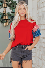 Women's 'Aspyn' Short Puff Sleeve Top