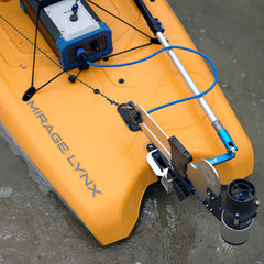 Bixpy x Hobie Lynx Gudgeon with Universal Versa Rudder™ Adapter and Pole Steering