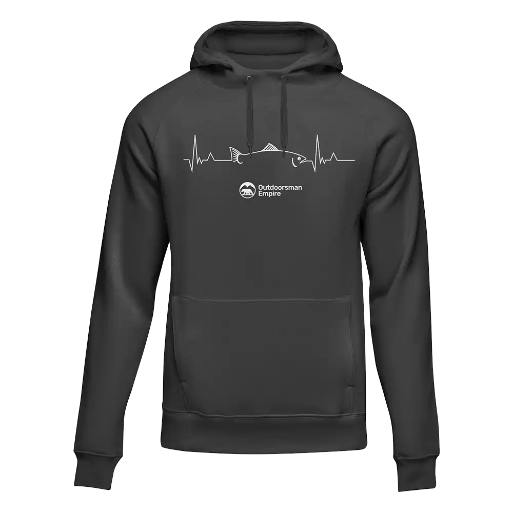 Outdoorzees Unisex Fishing Cardiogram Hoodie