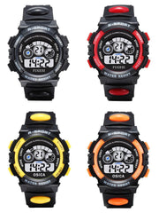 Children's Digital Watch, Luminous Led, Alarm, Waterproof, 7 Color Led Backlight, Multifunction - 30m