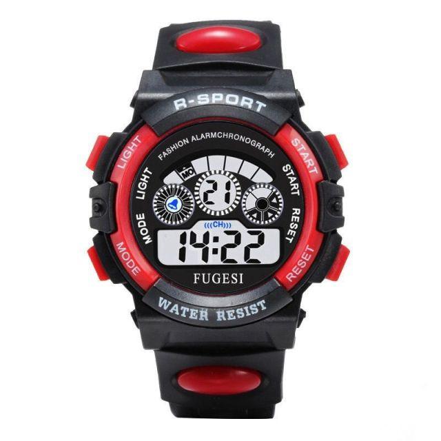 Children's Digital Watch, Luminous Led, Alarm, Waterproof, 7 Color Led Backlight, Multifunction - 30m