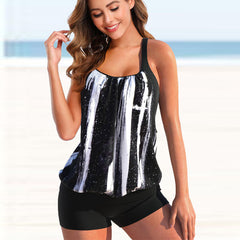 Women's Plus Size Tankini with Shorts