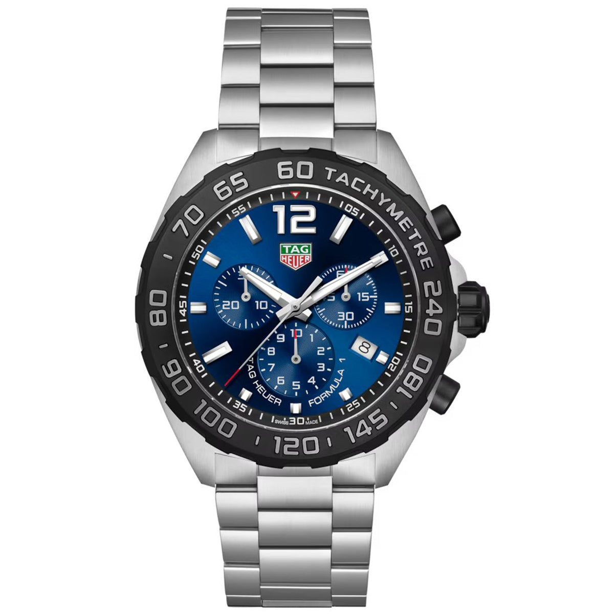 Tag Heuer Men's Formula 1 - Blue Dial, Silver Case/Bracelet, 43mm - 200m