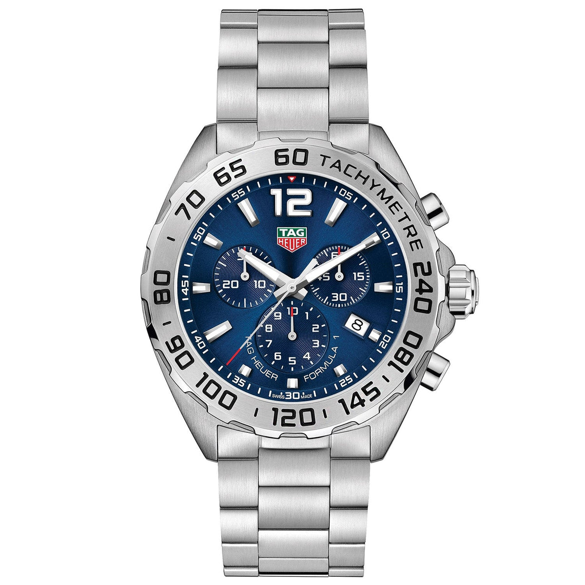 Tag Heuer Men's Formula 1 - Blue Dial Silver Case/Bracelet, 43mm - 200m