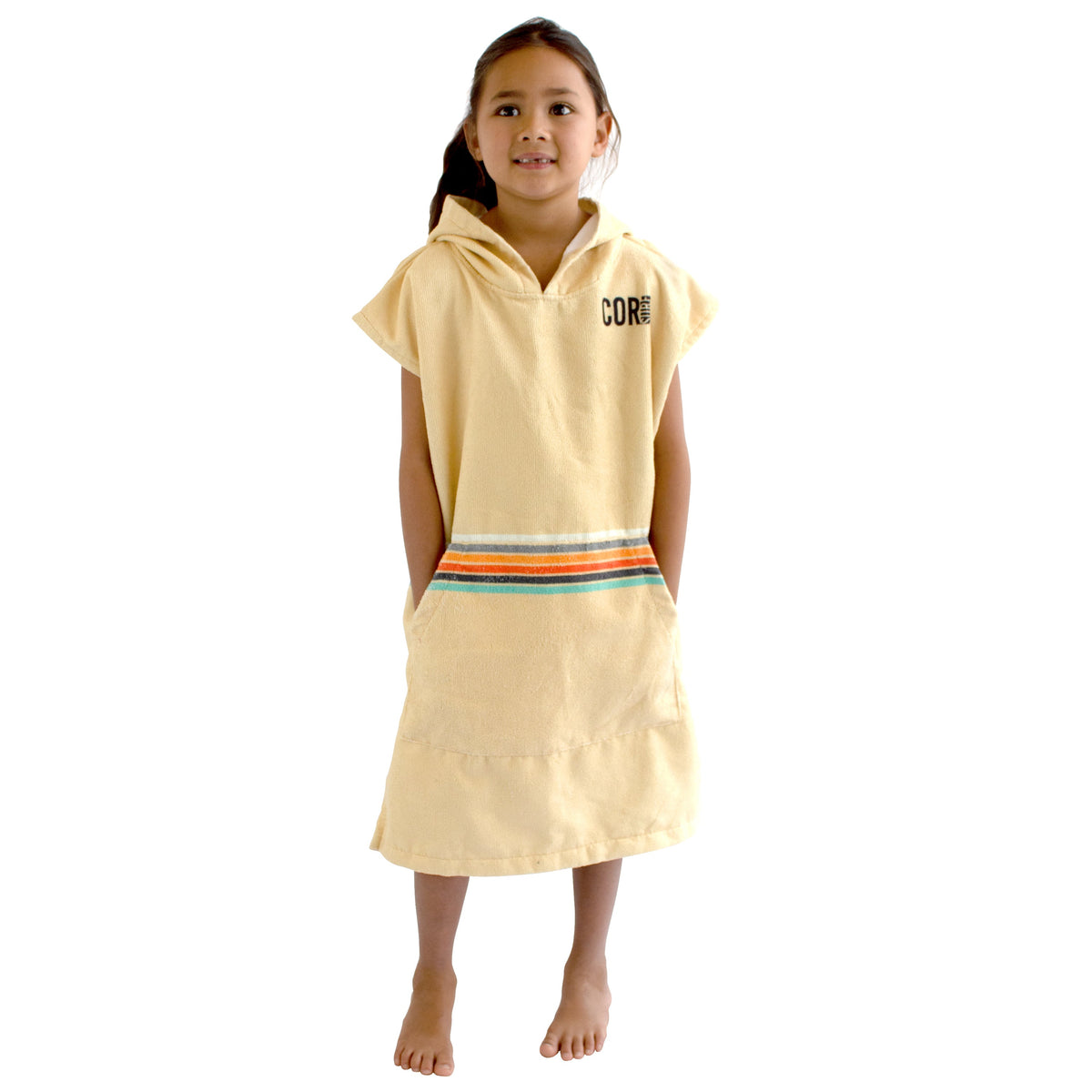 Kid's Small Retro Sand Changing Towel Poncho