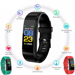 Children's Smart Watch with LED Display, Touch Color Screen, Waterproof, Heart Rate, Pedometer, Fitness Tracker, Heart Rate, Sleep And Stress Monitoring - 30m