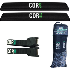 Aero Roof Rack Pad with 10' Scratch-Resistant Tie Downs - Wide Aero Bars
