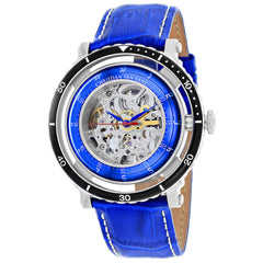 Christian Van Sant Men's Dome - Silver Dial/Case, Blue Strap - 30m
