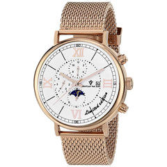 Christian Van Sant Men's Somptueuse LTD - White Dial, Rose Gold Bracelet - 100m