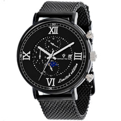 Christian Van Sant Men's Somptueuse LTD - Black Dial/Strap - 100m