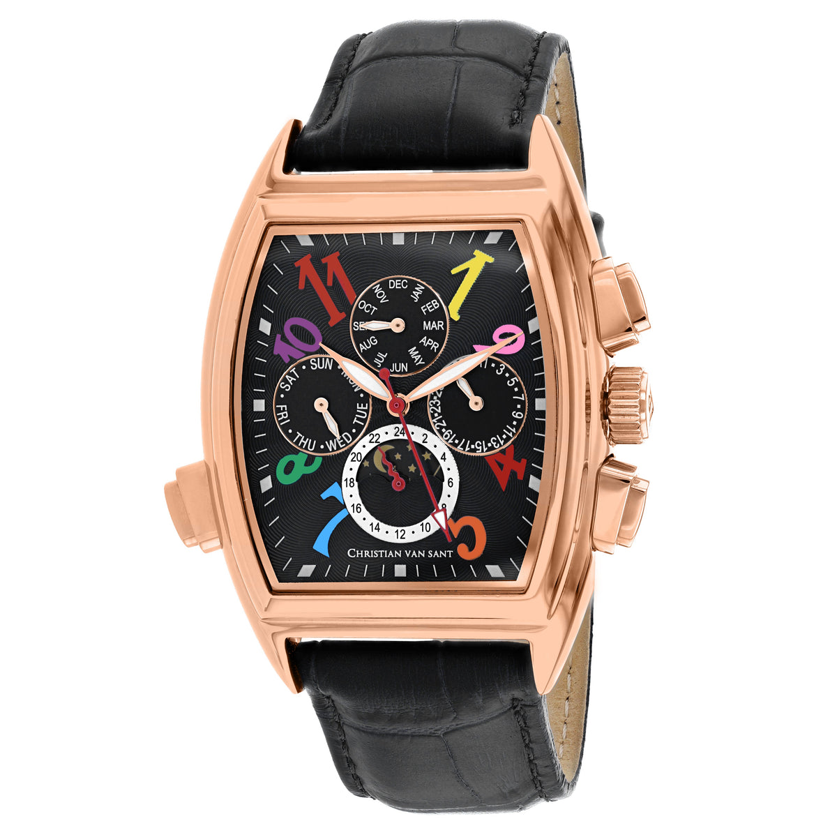 Christian Van Sant Men's Grandeur - Black Dial - 50m