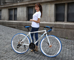 21-33 Speed Aluminum Alloy Road Bike with Double Disc Brakes