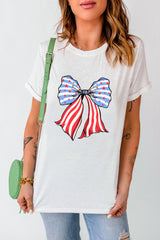 Women's Patriotic Bow T-Shirt