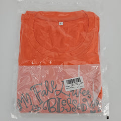 Women's Thanksgiving Turkey Graphic Short-Sleeve T-Shirt, Size L