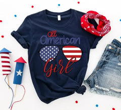 Girl's 'All American Girl' T-Shirt