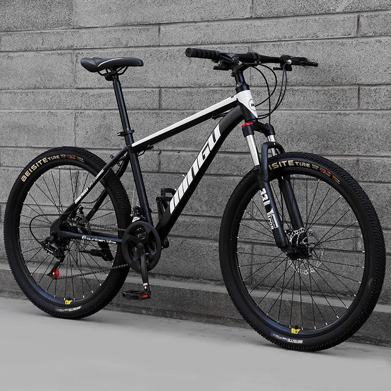 21-30 Speed Mountain Bike with 24/26 Inch Disc Brakes, Shock Absorption