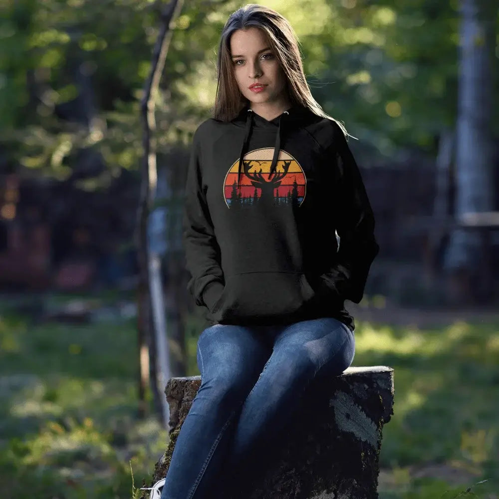 Outdoorzees Women's Deer Color Hoodie