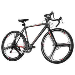14 Speed Road Bike with 700C Wheels, Lightweight Aluminum Alloy Frame, Drop Bar, and Disc Brakes