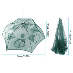 Berry Charmz Fishing Trap Net Portable, Folded, Shrimp, Minnow, Crab
