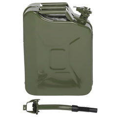 Berry Charmz 5 Gallon Jerry Fuel Can with Flexible Spout, Portable Steel Fuel Can