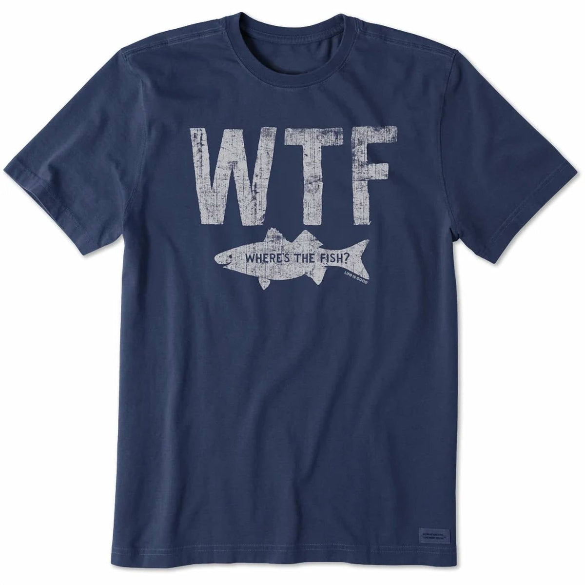 Men's Crusher Lite 'WTF Where's The Fish? T-Shirt - Life Is Good