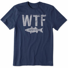 Men's Crusher Lite 'WTF Where's The Fish? T-Shirt - Life Is Good
