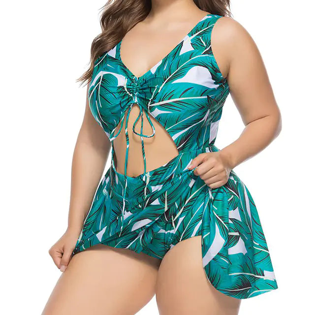 Women's Plus Size One-Piece Monokini Swimsuit