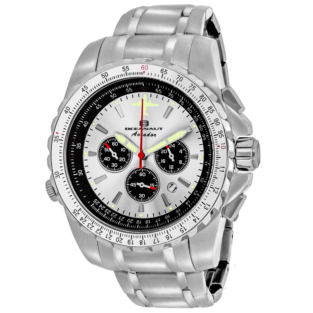 Oceanaut Men's Aviador Pilot - Silver Dial - 50m