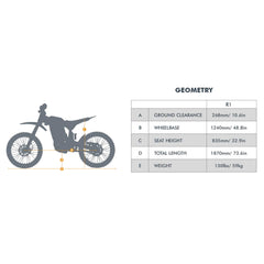 72V 35Ah 8000W All-Terrain Off-Road Electric Dirt Bike