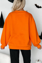 HALLOWEEN Women's Dancing Skeleton Sequin Crewneck Sweatshirt