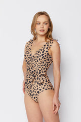 Women's One-Piece Swimsuit - Leopard