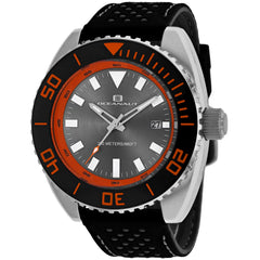 Oceanaut Men's Submersion - Grey Dial, Red/Black Bezel - 200m