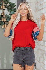 Women's 'Aspyn' Short Puff Sleeve Top
